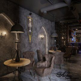 Дизайн интерьера кальянной Hookah Place | Портфолио